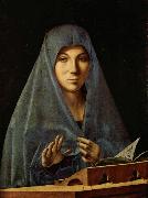 Antonello da Messina Virgin Annunciate (mk08) oil on canvas